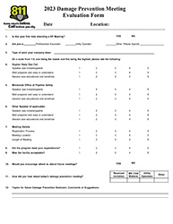 DP Meeting Evaluation Form